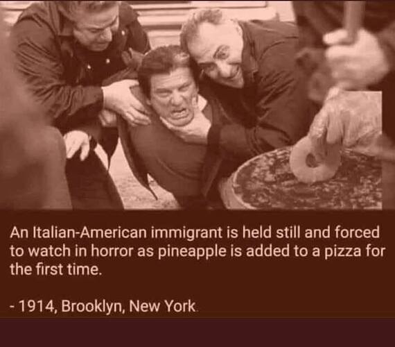 Pineapple on pizza