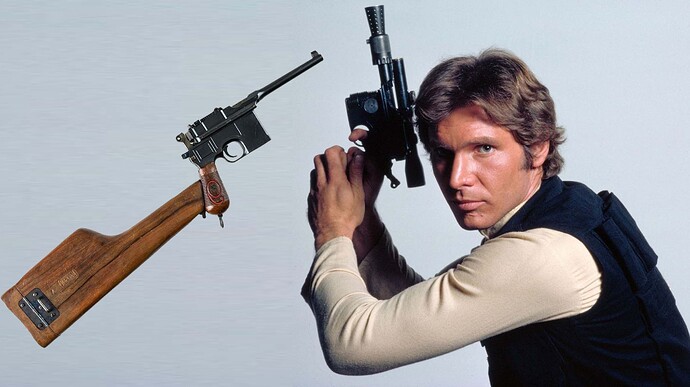 Origin of the Blaster: Han Solo's Weapon in Star Wars - Rewind | The  Internet Says it's True