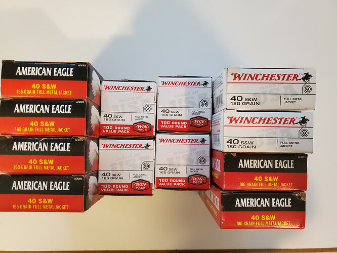 40 cal ammo