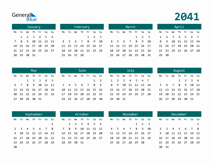 2041-calendar-green-landscape-monday-start-712x550